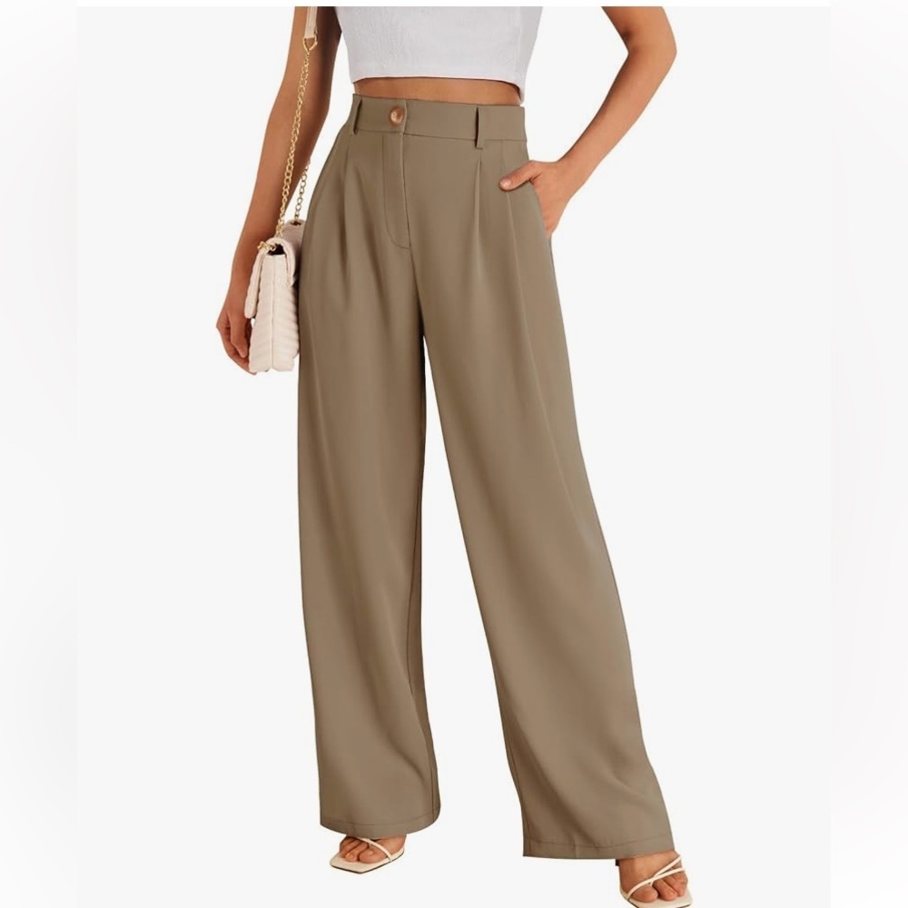 LILLUSORY Wide Leg Dress Pants Women's High Waisted Dressy Trousers MWT - Picture 2 of 11